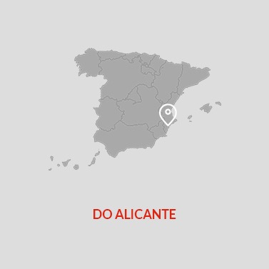 Alicante DO Wine Area Map